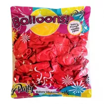 Balon czerwony metalik