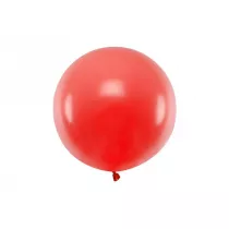 PartyDeco Balon okr�g�y pastel poppy red 60cm