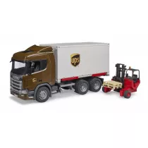 Scania Super 560R kontener UPS z wzkiem widowym Bruder