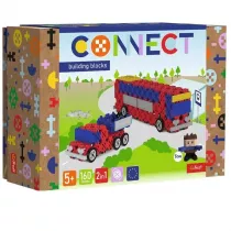 Klocki Connect - Autobus / Auto z naczep M TREFL