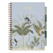 Koozeszyt Strigo A4 Project Book Afryka pastelowo niebieski w kratk