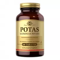 Solgar Potas (glukonian potasu) - suplement diety 100 tab.