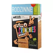 Milzu! Rodzinne crunchies Patki niadaniowe ytnio-owsiane cynamon 450 g Bio