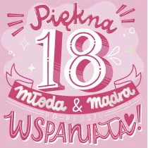 Kukartka Karnet Urodziny 18