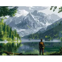 Ideyka Malowanie po numerach - Krajobraz g�rski 40x50cm