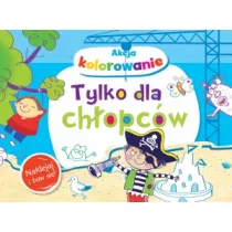 Akcja kolorowanie. Tylko dla chopcw. Naklejaj i baw si!