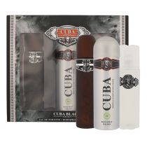 Cuba Original Cuba Black zestaw dla mężczyzn woda toaletowa spray + dezodorant spray + woda po goleniu 100 ml + 200 ml + 100 ml