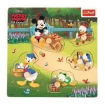 Puzzle mini drewniane - Mickey & Friends Trefl