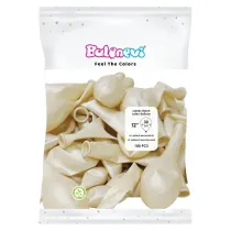 GoParty Balony lateksowe Metallic bia�e 25cm