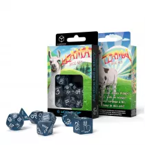 Shimmering Llama, zestaw koci do gry, granatowe, biae Q-Workshop