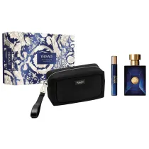 Versace Zestaw Dylan Blue Pour Homme Woda toaletowa + Mini Woda toaletowa + Kosmetyczka 100 ml