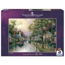 Puzzle 1000 el. Poranek w rodzinnym miecie Schmidt