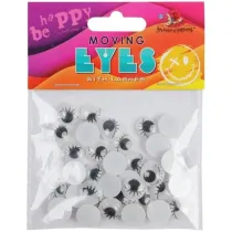 Fresh Oczy samoprzylepne 12mm czarno-bia�e 35 szt
