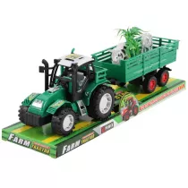 Traktor z przyczep� i zwierz�tami Trifox