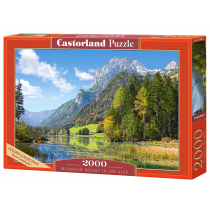 Puzzle 2000 el. Mountain Refuge in the Alps Castorland
