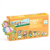 Puzzle mae i due 16 el. Na farmie Djeco