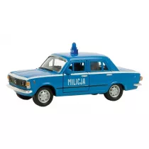 Fiat 125p 1:39 Milicja niebieski WELLY