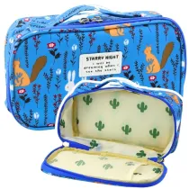 LeanToys Pi�rnik szkolny niebieski 21.5cm