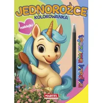 T�czowa kredka. Jednoro�ce z naklejkami