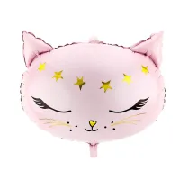 PartyDeco Balon foliowy Kotek 48x36cm