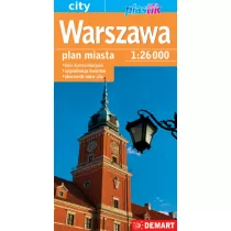 Warszawa 1:26000 plan miasta plastik
