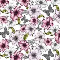 Clear Creations Karnet kwadrat CL0410 Etniczne kwiaty