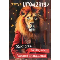 Karnet okazjonalny B6 z kopert� Urodziny PAN DRAGON KB6HOLO-01