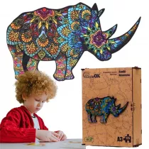 Puzzle drewniane eko 125 el. Rzadki nosoro�ec A3 Maksik