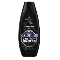 Schauma Men 3in1 Szampon dla mczyzn do wosw, twarzy i ciaa Wgiel & Glinka 400 ml