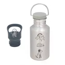 Lassig Bidon ze stali nierdzewnej z dodatkow zakrtk z ustnikiem Happy Prints 500 ml