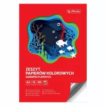 Herlitz Papier kolorowy samoprzylepny A4 10 kolorw, 80 gsm
