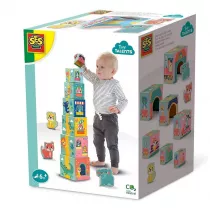 Wiea z klockw z figurkami zwierzt Ses Creative