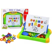 Tablica edu magnetyczna literki i cuferki LeanToys