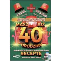 Yeku Karnet Urodzinowy z recept� 40