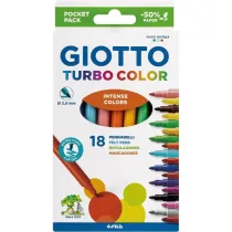 Flamastry Turbo Color 18 kolor�w GIOTTO