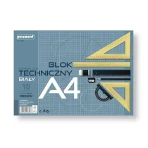 Penword Blok techniczny A4 Premium biay 250g 10 arkuszy