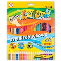 Penmate Kolori Premium Kredki owkowe trjktne + temperwka 24 szt.