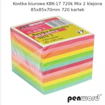 Penword Kostka biurowa mix 85x85x70mm 720 kartek