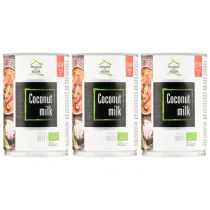 House of Asia Mleczko kokosowe 17-19% Zestaw 3 x 400 ml Bio