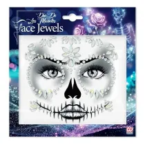 Kryszta�ki na twarz - czaszka Dia De Los Muertos
