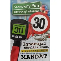 Karnet Urodziny 30