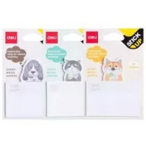 Notes samoprzylepny lisek/kotek/piesek 25K DELI