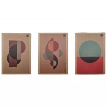 Ziemia Obiecana Zeszyt A4 New Geometric Modern kratka 80 kartek 5 szt.