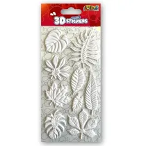 Naklejki 3D Model White Leaves PENMATE
