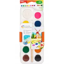 Deli Farby akwarelowe 12 kolor�w