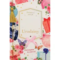 Karnet okazjonalny B6 z kopert� Urodziny Kobieta PAN DRAGON HM 200-3042