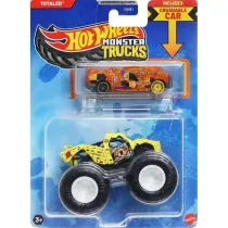 Hot Wheels Monster Trucks Pojazd 1:64 + auto JCG32 Mattel