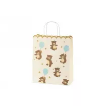 PartyDeco Torebka na prezenty Misie mix 26x32.5x13cm