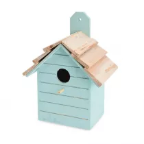 ProGarden Domek dla ptakw turkusowy dekoracyjny 22x16x11 cm niebieski