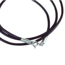 Sotis Rzemyk-srebrne ko�c�wki, 45 cm czarny Ag925